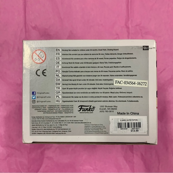 Funko Pop! Little Mermaid, Ariel Glitter #220 Hot Topic Exclusive - Picture 6 of 7